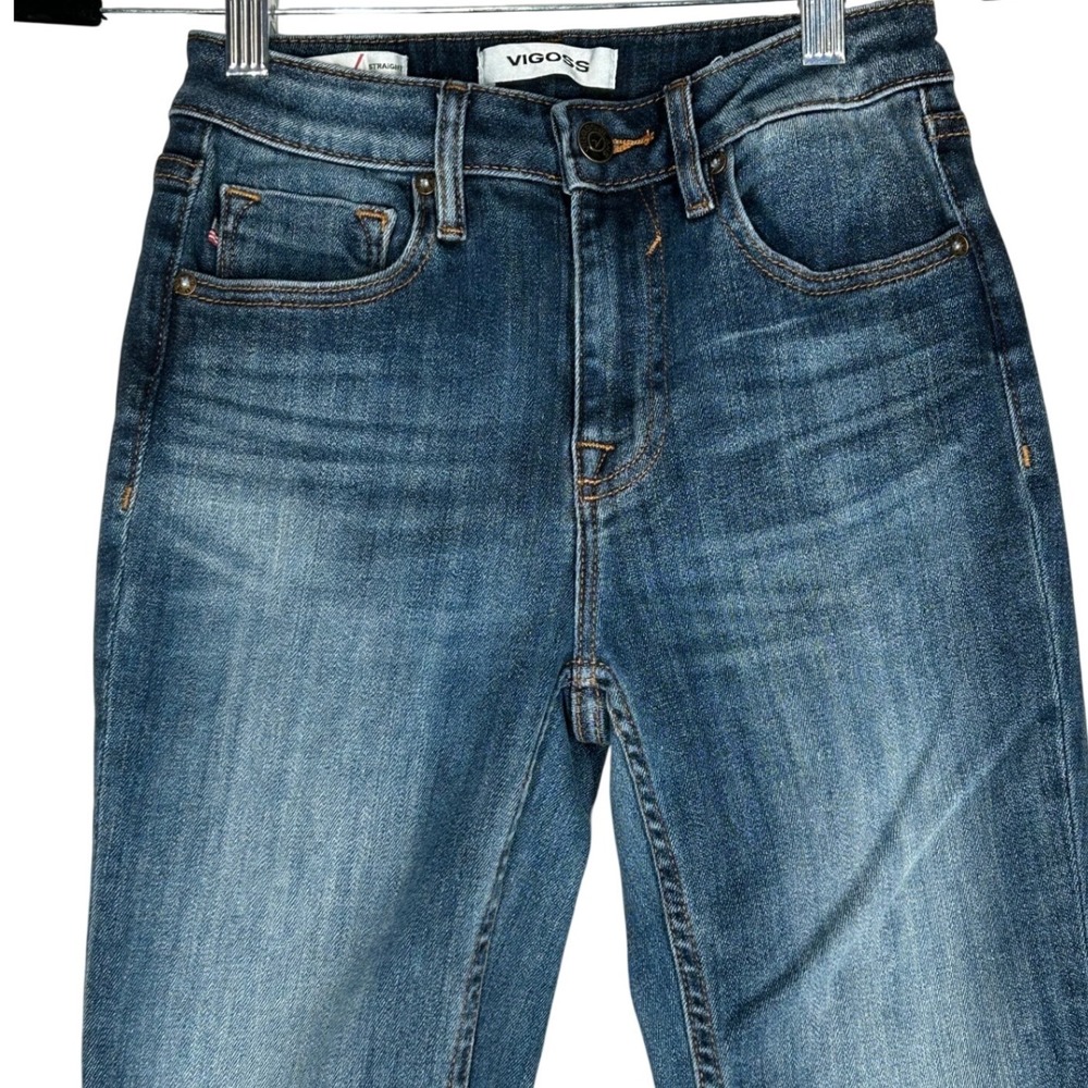 Vigoss Essential Ace Straight Blue‎ Jeans Women's Size 24 Actual 23 x 32.25